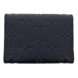 Louis Vuitton Envelope Card de Visit Monogram Implant Noir Black