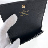 Louis Vuitton Envelope Card de Visit Monogram Implant Noir Black