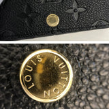 Louis Vuitton Envelope Card de Visit Monogram Implant Noir Black
