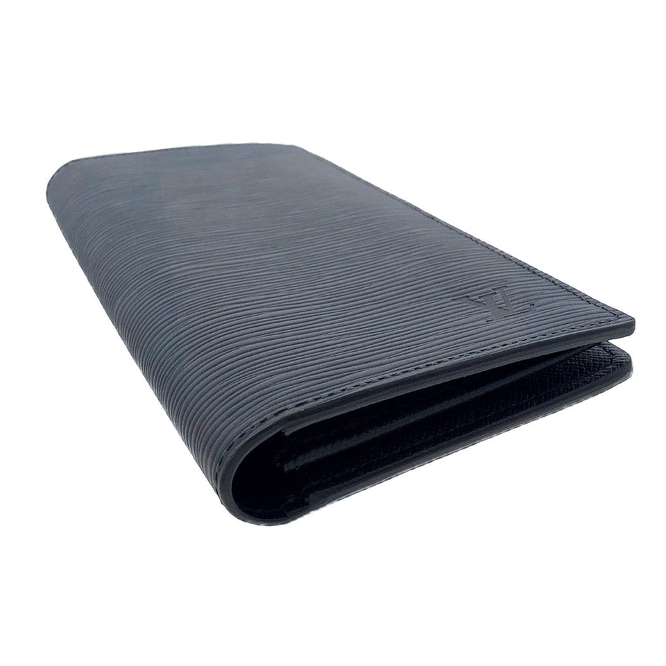 Louis Vuitton Portefeuille Brother Epi Bifold Long Wallet Noir Black