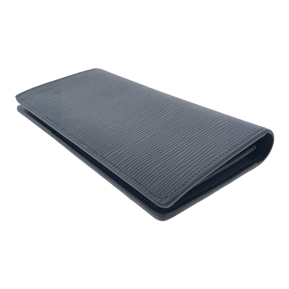 Louis Vuitton Portefeuille Brother Epi Bifold Long Wallet Noir Black