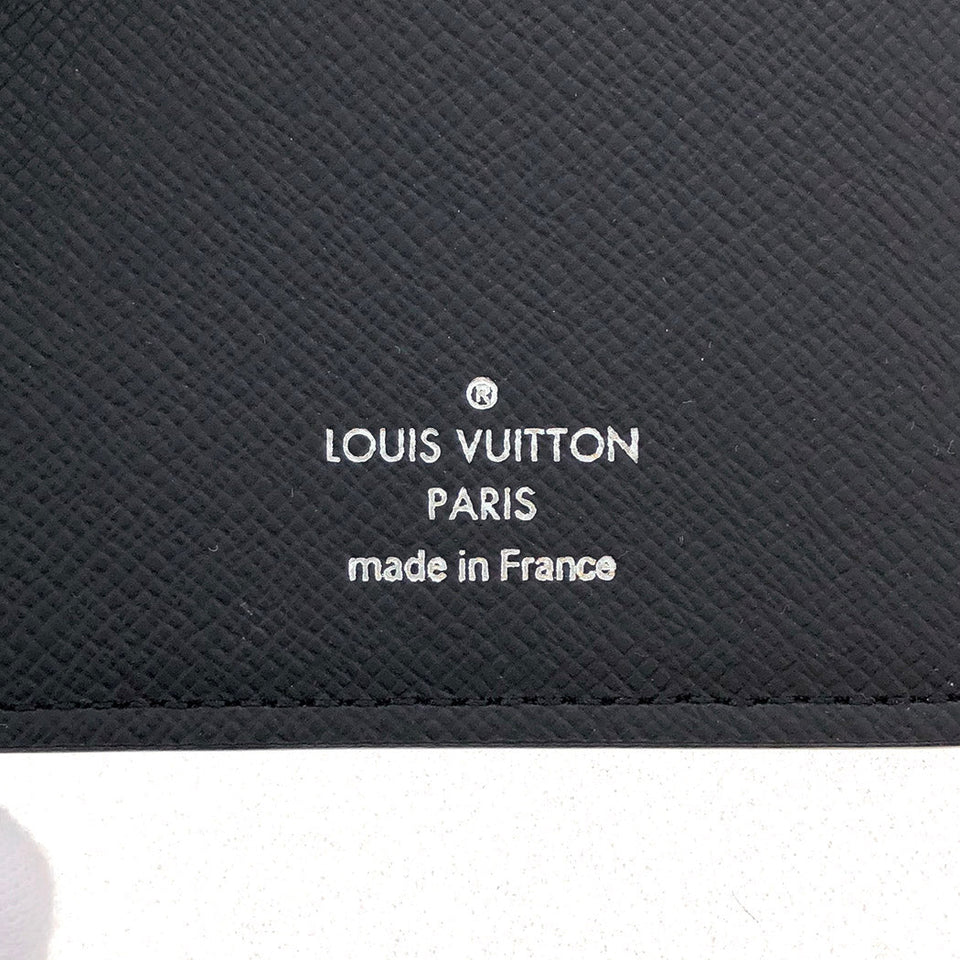 Louis Vuitton Portefeuille Brother Epi Bifold Long Wallet Noir Black