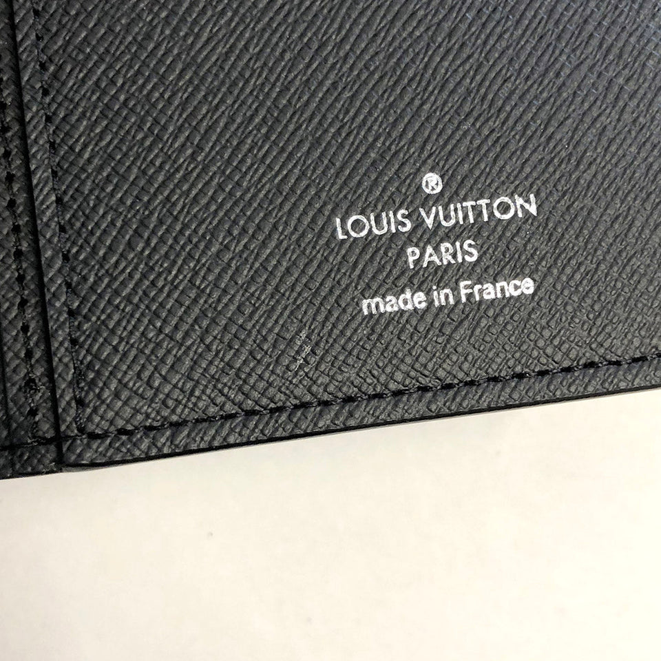 Louis Vuitton Portefeuille Brother Epi Bifold Long Wallet Noir Black
