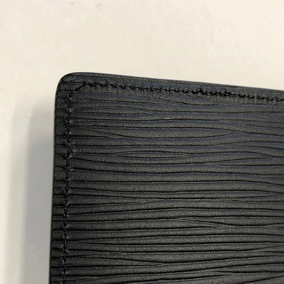 Louis Vuitton Portefeuille Brother Epi Bifold Long Wallet Noir Black