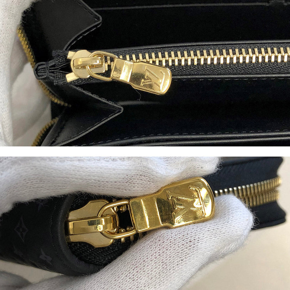 Louis Vuitton Zippy Nanogram Round Zipper Long Wallet