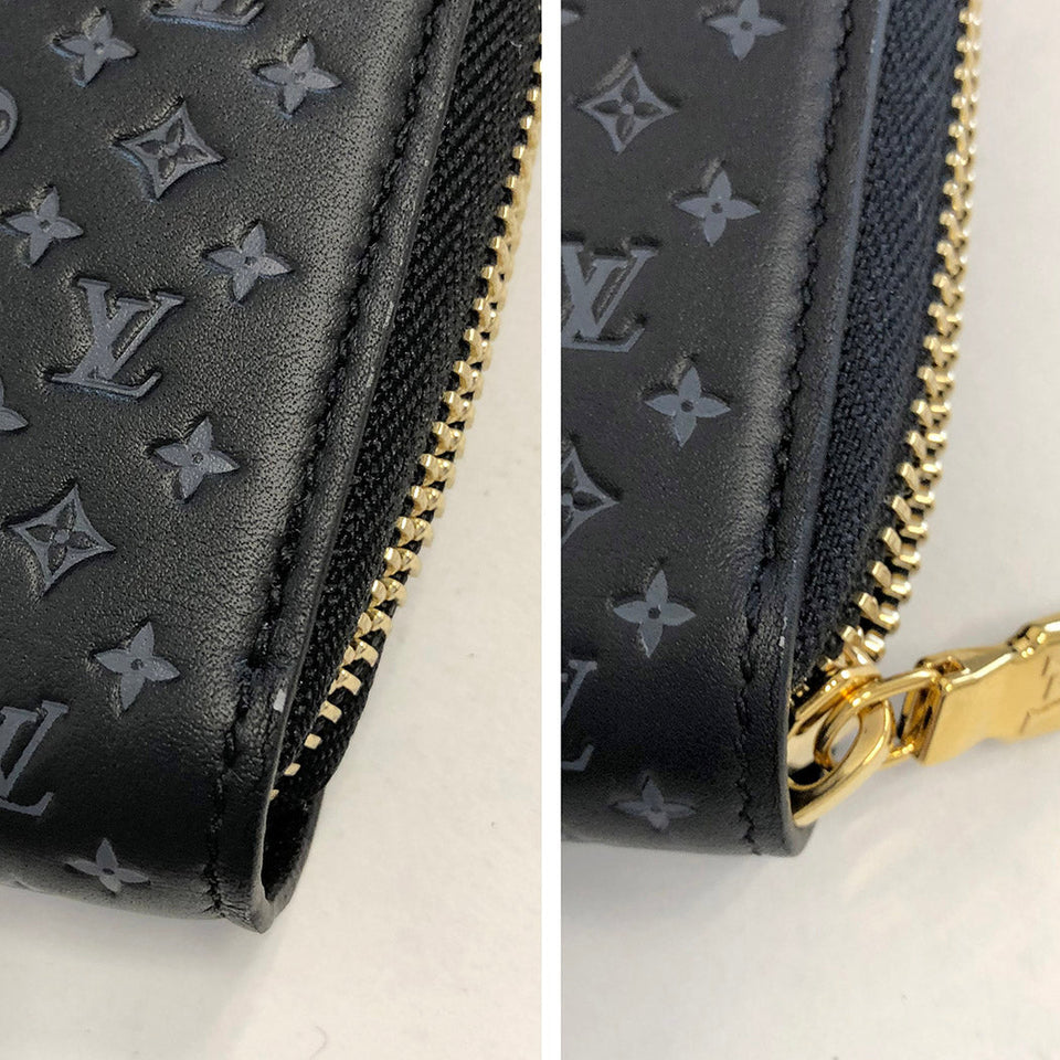 Louis Vuitton Zippy Nanogram Round Zipper Long Wallet