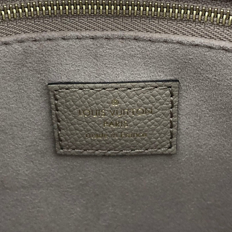Louis Vuitton On The Go PM Monogram Implant 2way Tourtrell Creme Beige Shoulder Bag