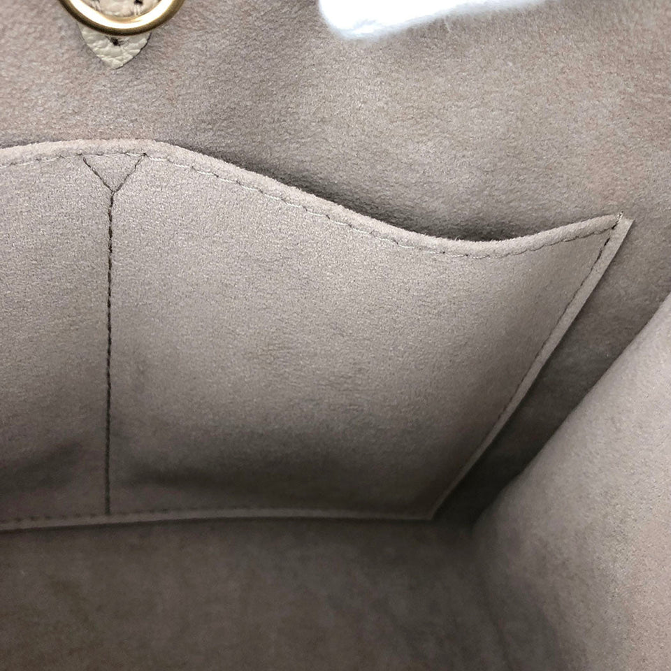 Louis Vuitton On The Go PM Monogram Implant 2way Tourtrell Creme Beige Shoulder Bag