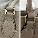 Louis Vuitton On The Go PM Monogram Implant 2way Tourtrell Creme Beige Shoulder Bag