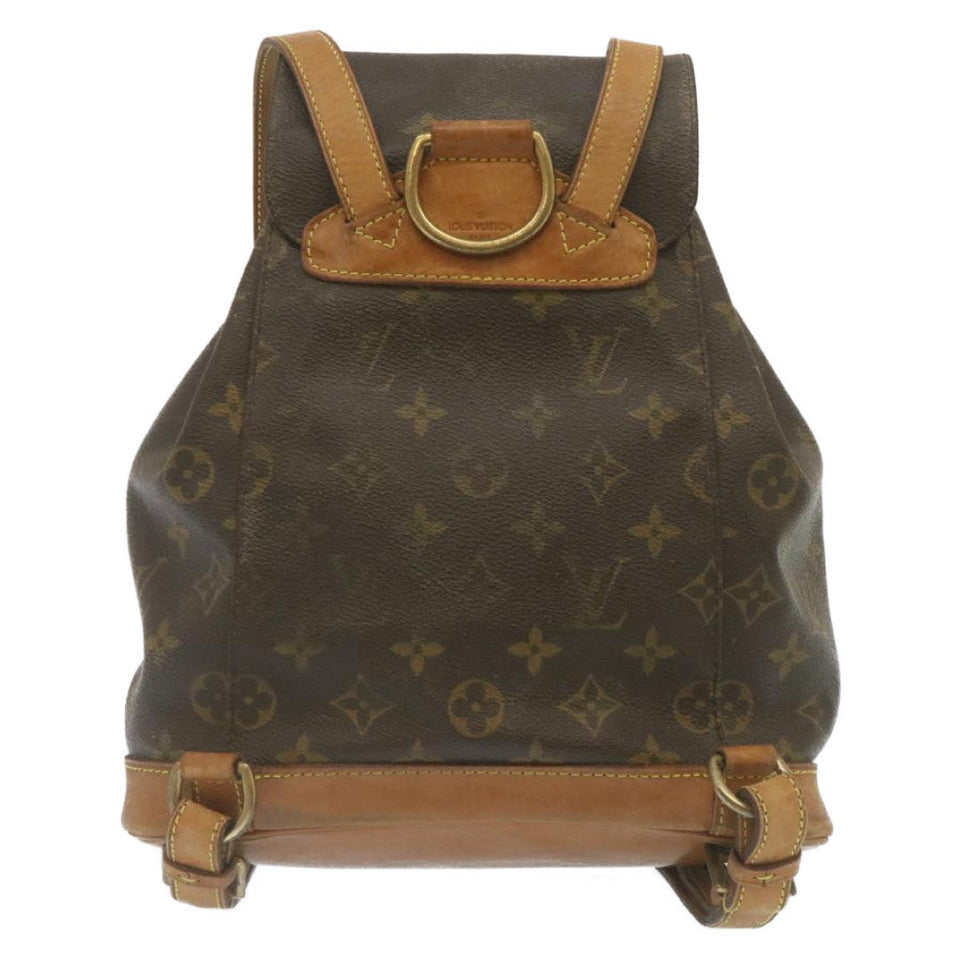 Louis Vuitton Monogram Montsouris MM Backpack LV Auth tp181