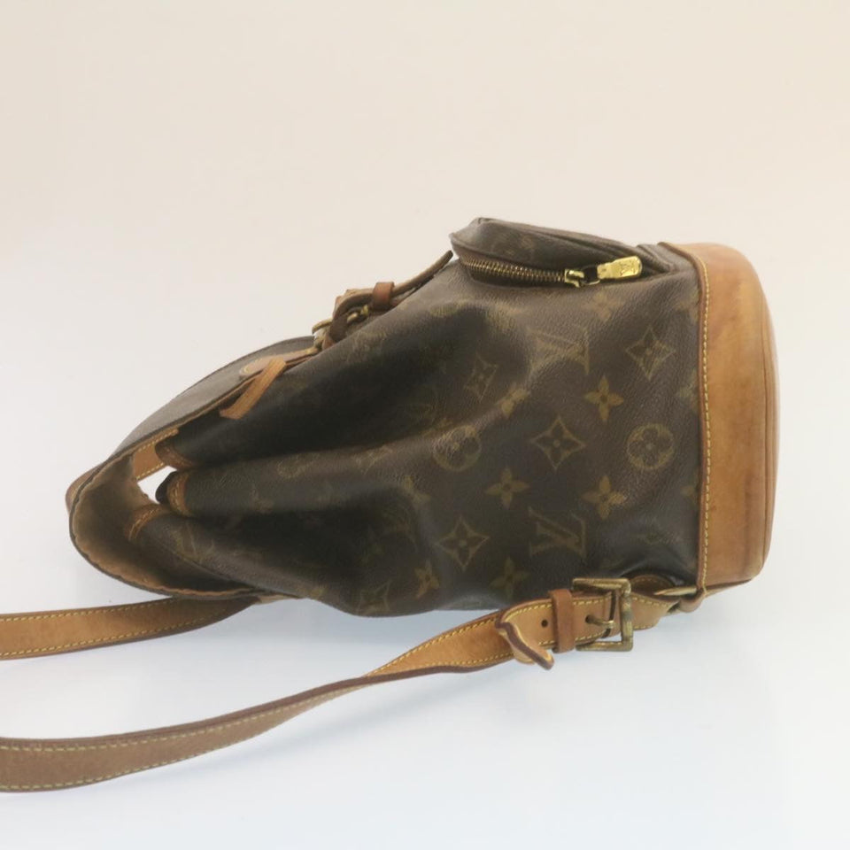 Louis Vuitton Monogram Montsouris MM Backpack LV Auth tp181