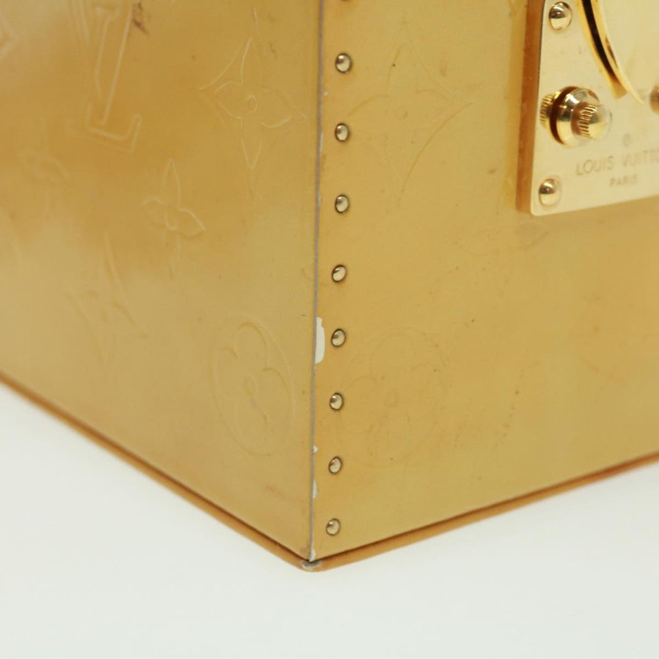 Louis Vuitton Monogram Vernis Bleecker Cosmetic Pouch Beige Auth tp501 Clutch