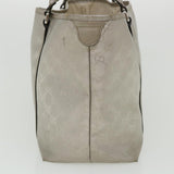Gucci GG Canvas Shoulder Bag Silver 197953 tp598