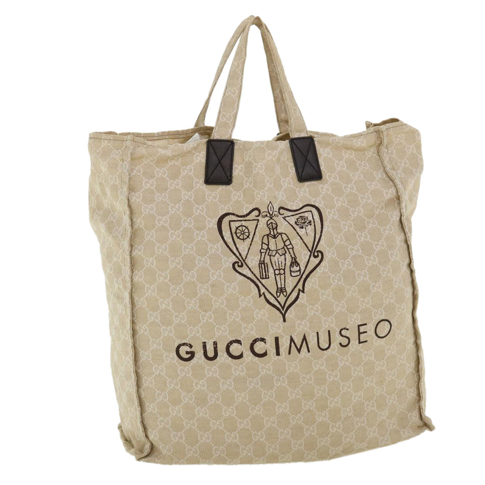 Gucci GG Canvas Tote Bag Beige 283411 tp616
