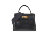 Hermes Kelly 28   Noir Box L Circle Stamp
