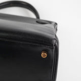 Hermes Kelly 28   Noir Box L Circle Stamp
