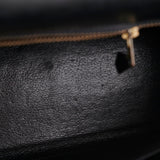 Hermes Kelly 28   Noir Box L Circle Stamp