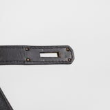 Hermes Kelly 28   Noir Box L Circle Stamp