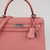 Hermes Kelly 25 Sellier Epsom Rose Confetti - Y Stamp