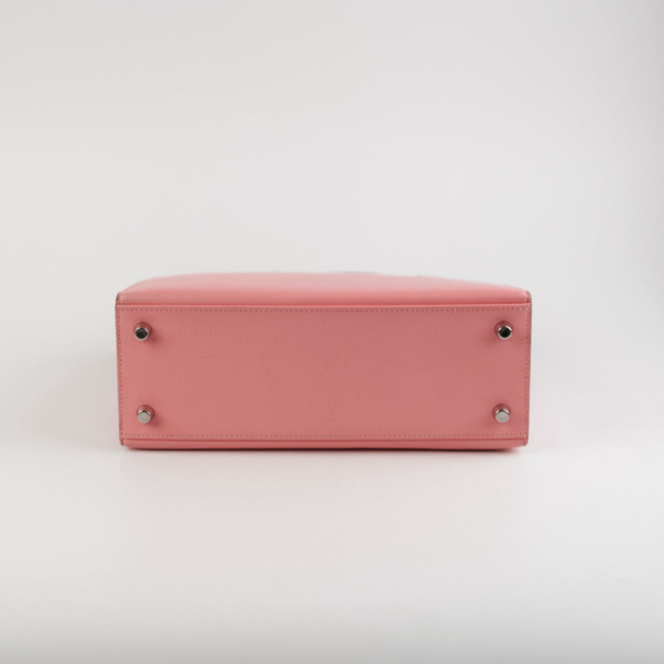 Hermes Kelly 25 Sellier Epsom Rose Confetti - Y Stamp