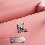 Hermes Kelly 25 Sellier Epsom Rose Confetti - Y Stamp