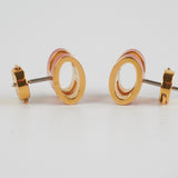 Hermes H Pop Earrings Orange