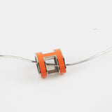 Hermes H Necklace Orange