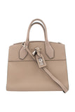Louis Vuitton Galet grey grained leather ' City Steamer MM' handbag with detachable shoulder