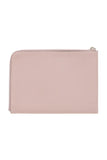 Louis Vuitton Dusty purple po jour taupe leather zipper clutch