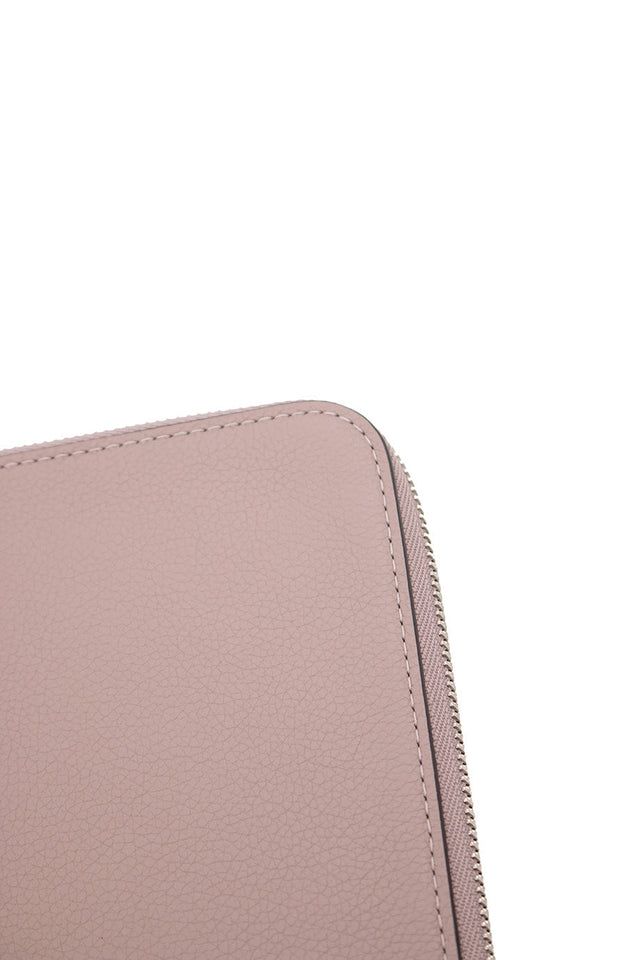 Louis Vuitton Dusty purple po jour taupe leather zipper clutch