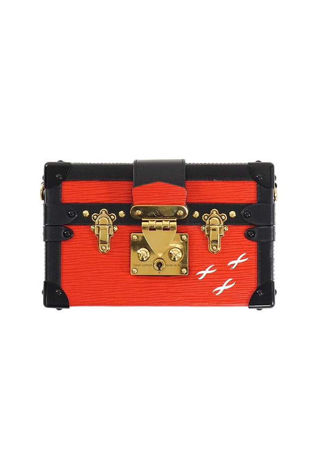 Louis Vuitton Red Epi Petite Malle Shoulder Bag