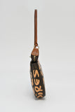 Louis Vuitton x Stephen Spro brown and orange graffiti monogram Pochette Accessoires Clutch