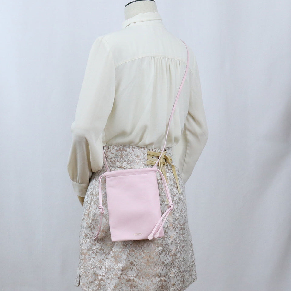 Burberry 8030365 Mini pochette Diagonal shoulder bag leather Women Pink