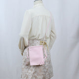 Burberry 8030365 Mini pochette Diagonal shoulder bag leather Women Pink