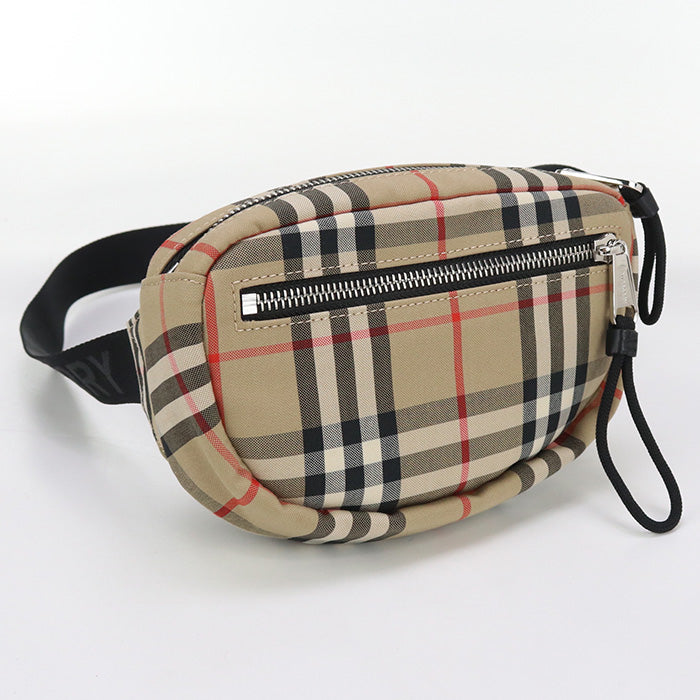 Burberry 8014420 body bag Nova Check Belt bag crossbody bag cotton, Nylon beige mens(unisex)