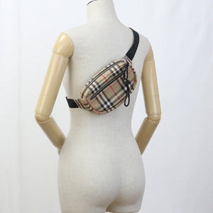 Burberry 8014420 body bag Nova Check Belt bag crossbody bag cotton, Nylon beige mens(unisex)
