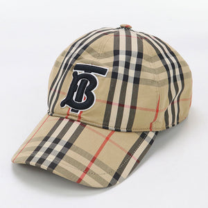 Burberry Baseball cap TB logo Nova check cap cotton Multicolor mens(unisex)
