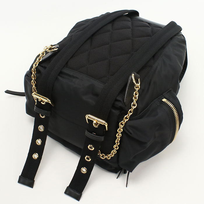 Burberry 4016622 Backpack Backpack Nylon/leather black Women