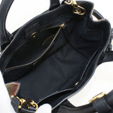 Burberry 4023700 2WAY Small Banner Nova Check Tote Bag Calfskin black Women