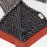 Gucci Scarf wool/Nylon navy Women