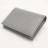 Gucci 456126 Bi-fold wallet Double G Flap wallet leather gray Women(unisex)
