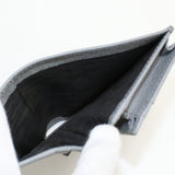 Gucci 456126 Bi-fold wallet Double G Flap wallet leather gray Women(unisex)
