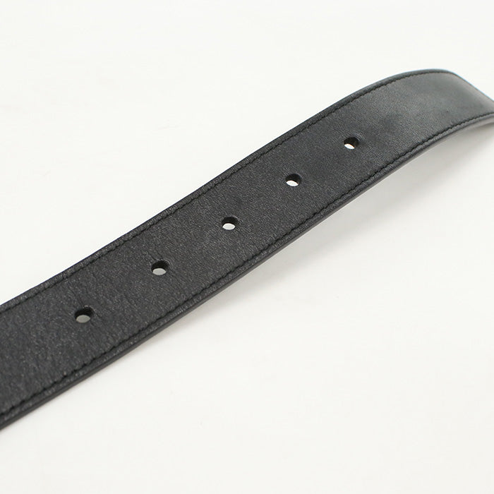 Gucci 414516 AP00T 1000 belt GG Marmont Double G Slim belt leather black mens