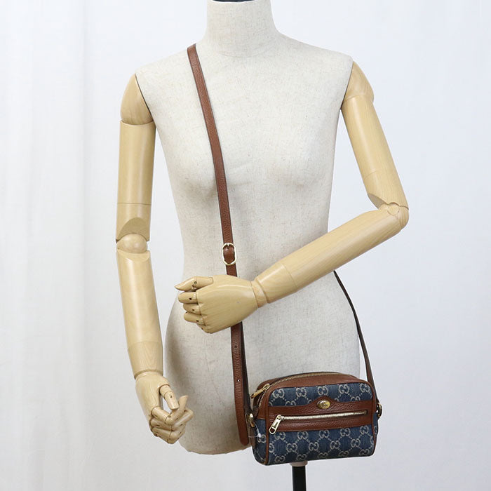 Gucci 517350 Mini bag Ofidia Diagonal Shoulder Bag/GG denim blue Women