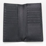 Gucci 428740 Long wallet GG Marmont Double G Folding long wallet leather black mens