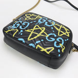 Gucci GU89295 ChainShoulder GG Marmont Shoulder Bag leather black Women