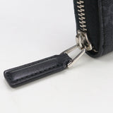 Gucci 408831 Long Wallet GG Supreme New Web Zipper Wallet PVC coated canvas, leather Dark Gray mens