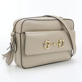 Gucci 645454 Shoulder Bag Gucci Horsebit 1955 leather beige Women