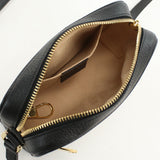 Gucci 517350 Shoulder Bag Offidia Sherry Line Pochette leather black Women