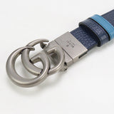 Gucci GU90290 Slim belt Double G belt leather navy mens